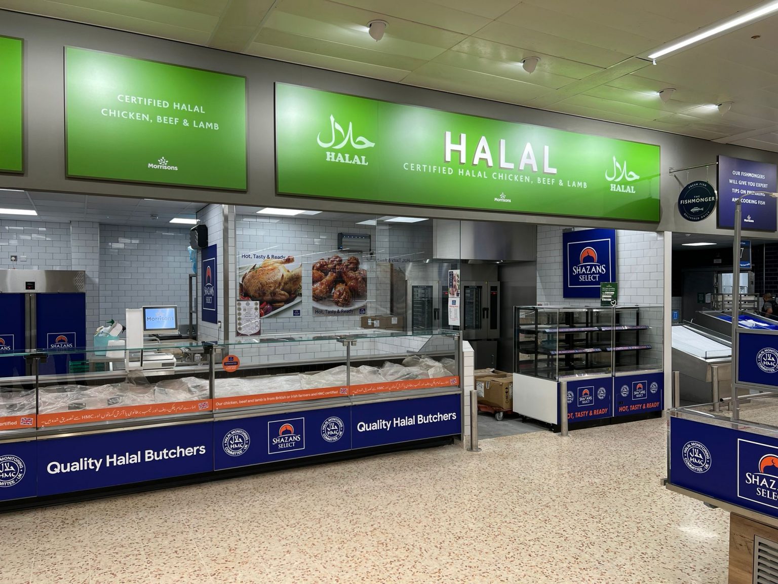 New refurbished counter at Morrisons Small Heath Shazans